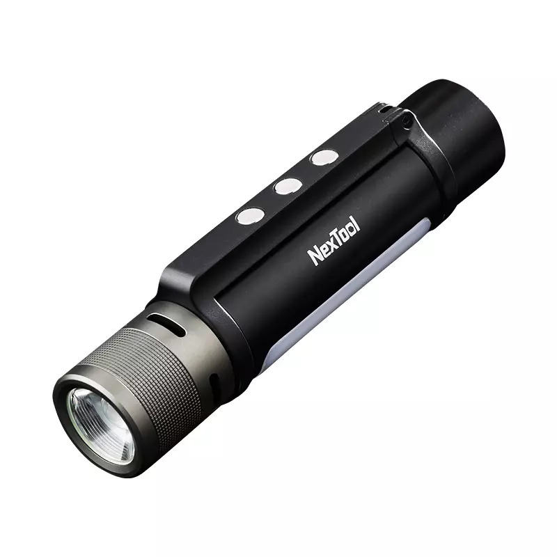 [002010002] NexTool Tactische staaflamp with leeslamp, powerbank en noodfunctie