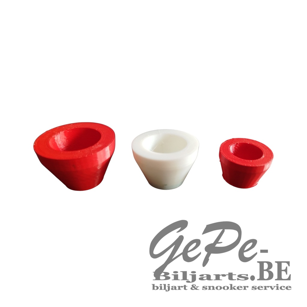 [008610002] Conische top voor oudere tafels (30mm, Rood)