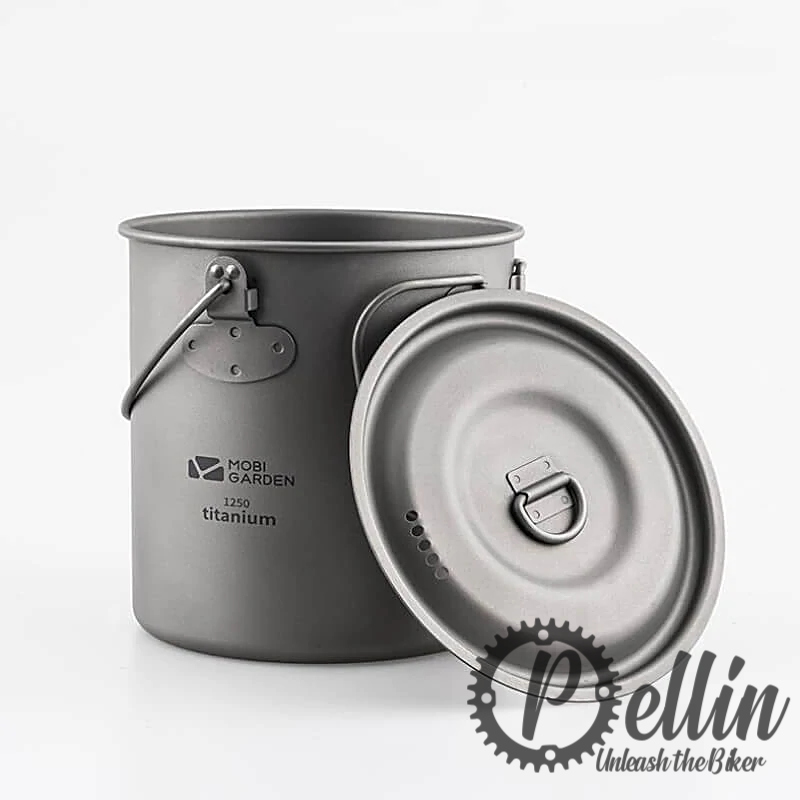 Titanium kookpot met deksel 1,25 liter